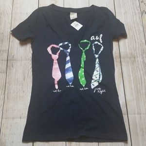 Abercrombie V-Neck Tie T-Shirt